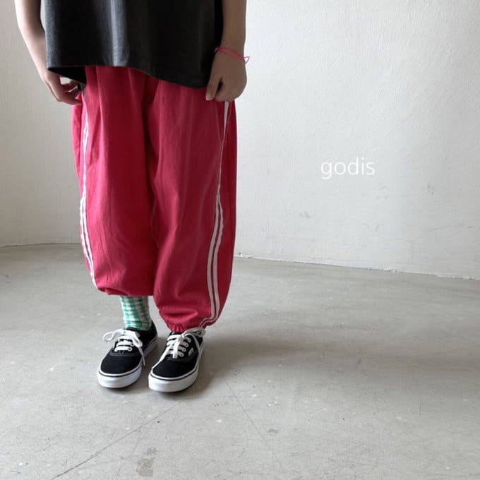 Godis - Korean Children Fashion - #minifashionista - Tape Two Line Pants