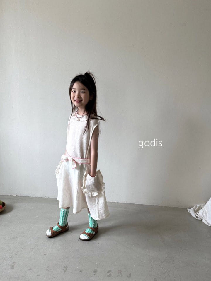 Godis - Korean Children Fashion - #prettylittlegirls - Ribbon Belt One-Piece - 7