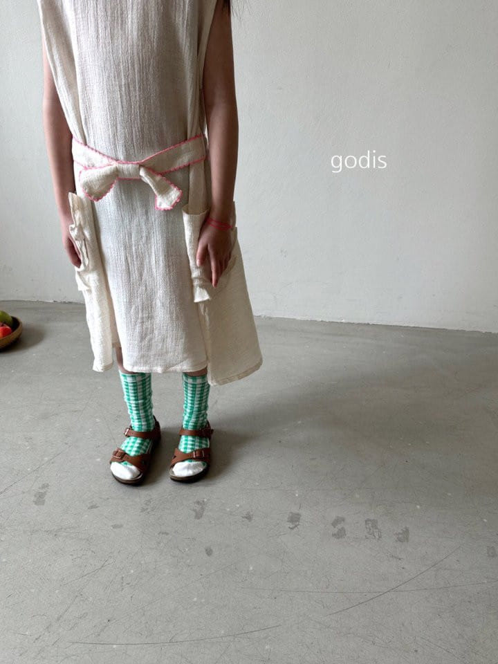 Godis - Korean Children Fashion - #todddlerfashion - Ribbon Belt One-Piece - 8