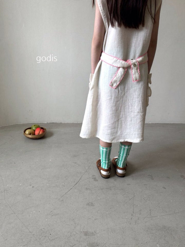 Godis - Korean Children Fashion - #toddlerclothing - Ribbon Belt One-Piece - 9