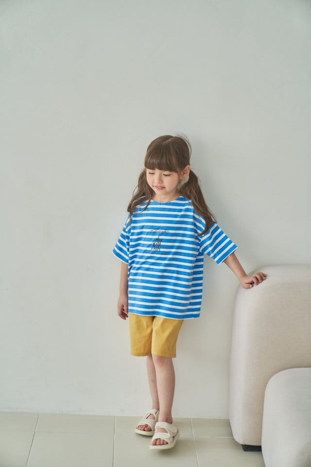 Green Tomato - Korean Children Fashion - #kidzfashiontrend - ST Boat Neck Tee - 4