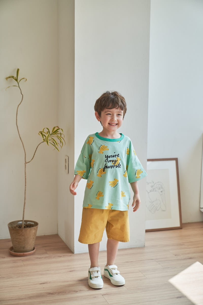 Green Tomato - Korean Children Fashion - #childofig - Banana Tee - 7
