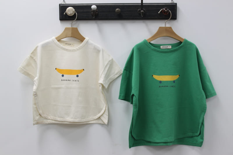 Green Tomato - Korean Children Fashion - #discoveringself - Banana Skates Tee - 9