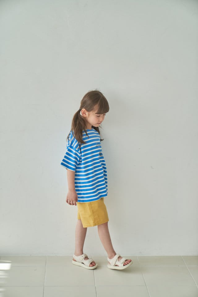 Green Tomato - Korean Children Fashion - #kidsshorts - ST Boat Neck Tee
