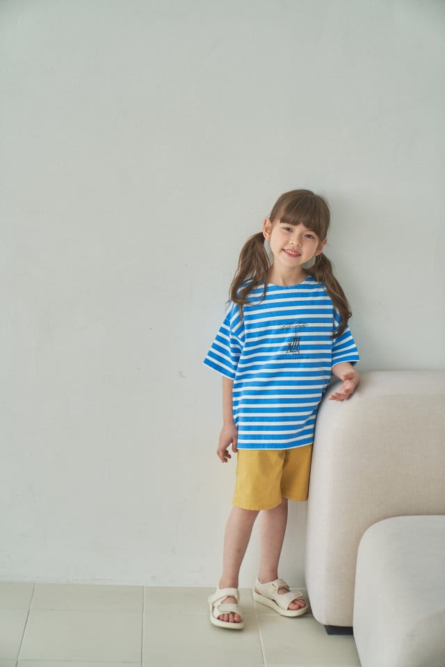 Green Tomato - Korean Children Fashion - #kidsstore - ST Boat Neck Tee - 2