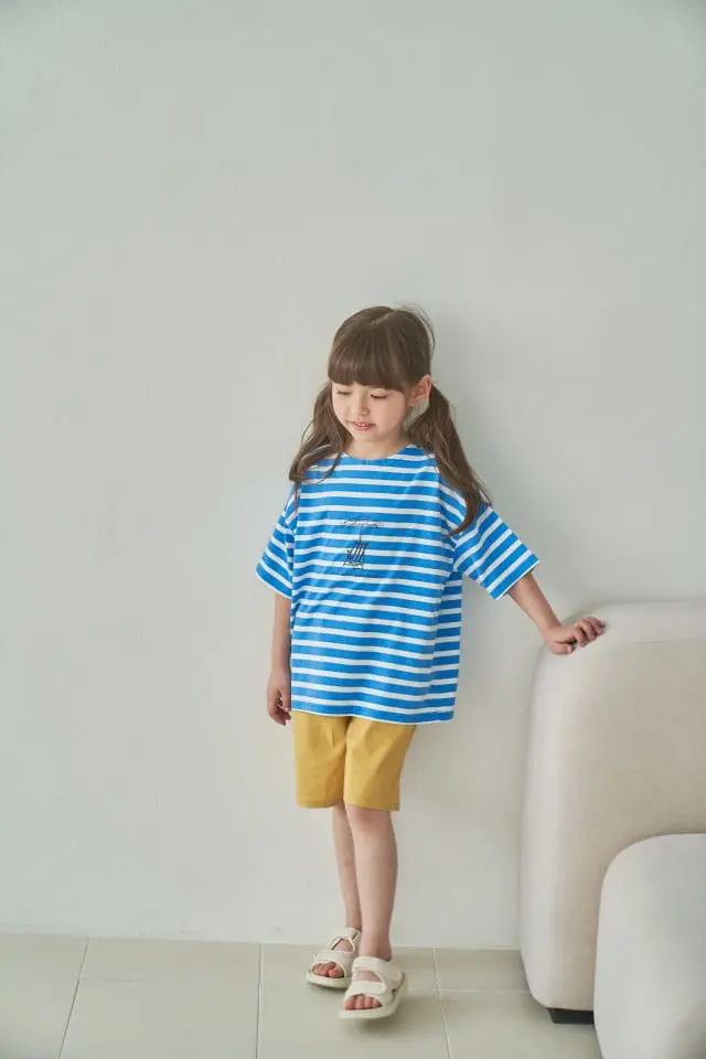 Green Tomato - Korean Children Fashion - #kidzfashiontrend - ST Boat Neck Tee - 3
