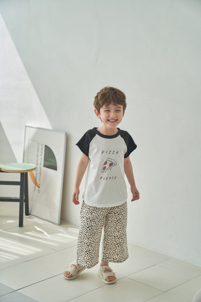 Green Tomato - Korean Children Fashion - #kidzfashiontrend - Pizza Raglan Tee - 2