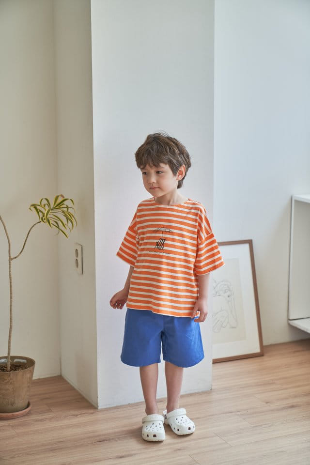 Green Tomato - Korean Children Fashion - #littlefashionista - ST Boat Neck Tee - 5