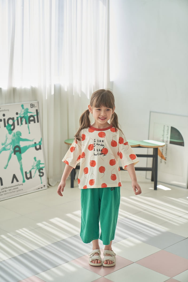 Green Tomato - Korean Children Fashion - #magicofchildhood - Balloon Tee - 6