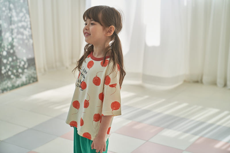 Green Tomato - Korean Children Fashion - #prettylittlegirls - Balloon Tee - 8