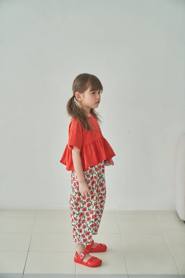 Green Tomato - Korean Children Fashion - #todddlerfashion - Muzi Shirring Tee - 2