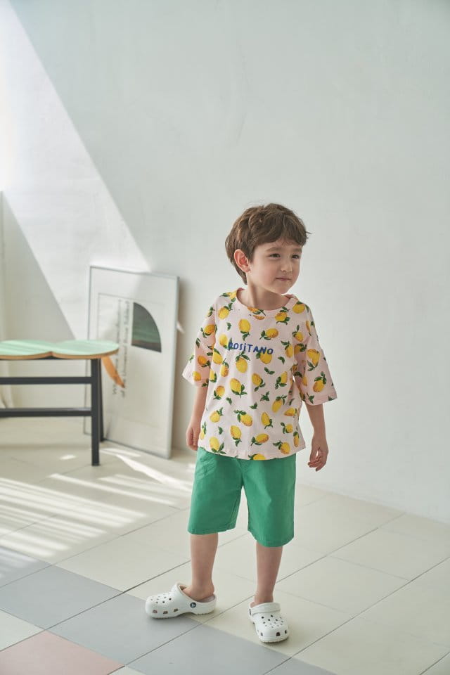 Green Tomato - Korean Children Fashion - #toddlerclothing - Lemon Tee - 5