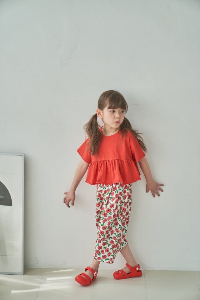 Green Tomato - Korean Children Fashion - #toddlerclothing - Muzi Shirring Tee - 3