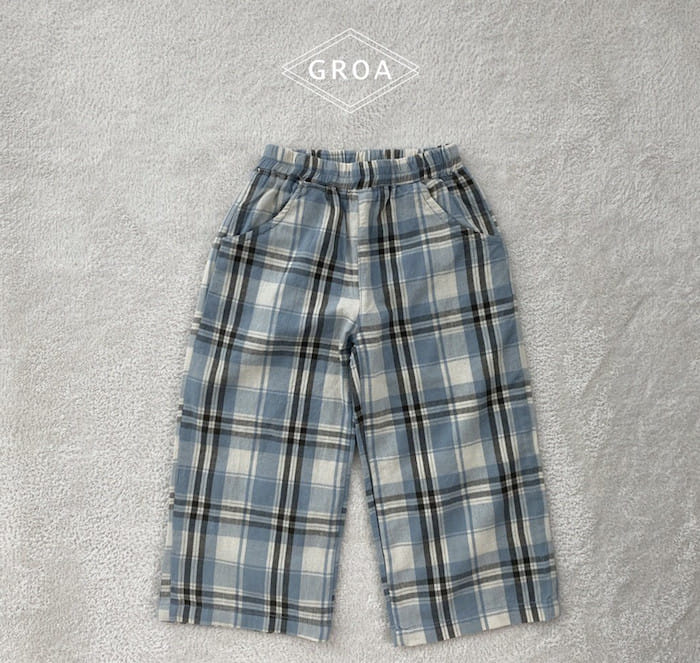 Groa - Korean Children Fashion - #childofig - L Check Pants