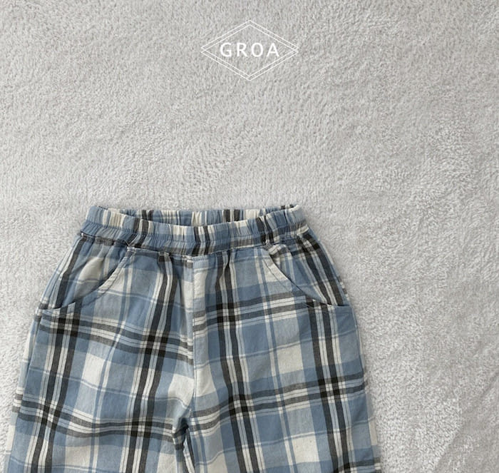 Groa - Korean Children Fashion - #childrensboutique - L Check Pants - 3