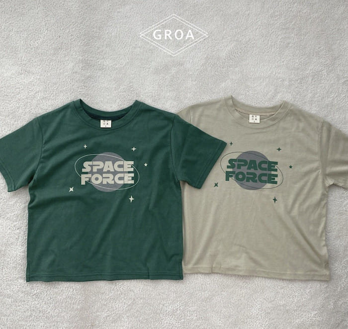 Groa - Korean Children Fashion - #discoveringself - Space Force Tee