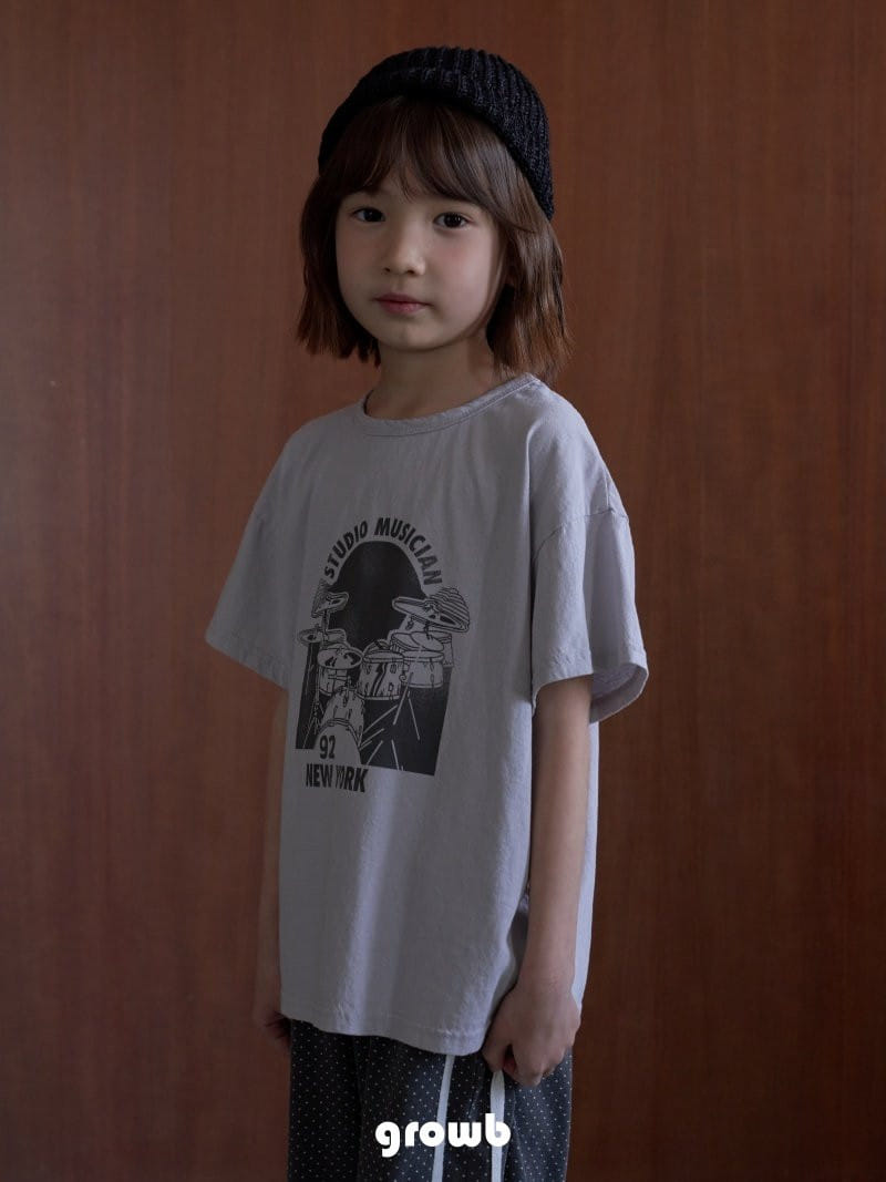 Grow B - Korean Children Fashion - #kidsshorts - Drum Tee - 7