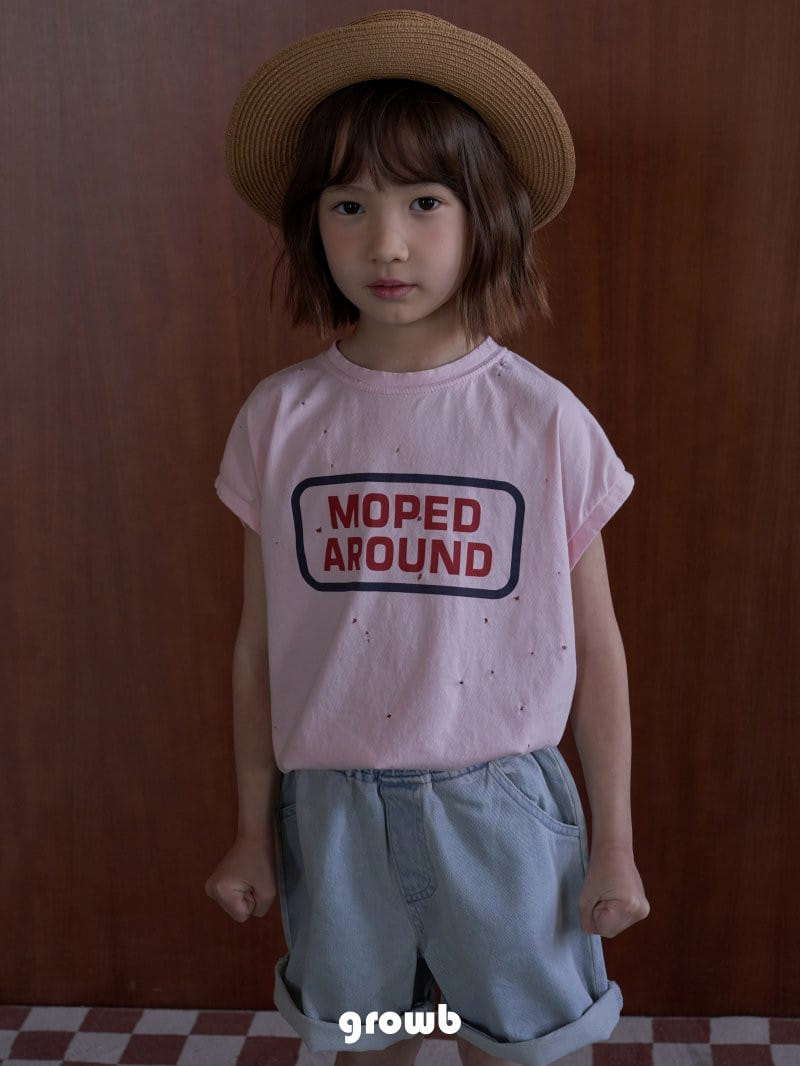 Grow B - Korean Children Fashion - #kidsshorts - Aruond Sleevelss Tee - 6