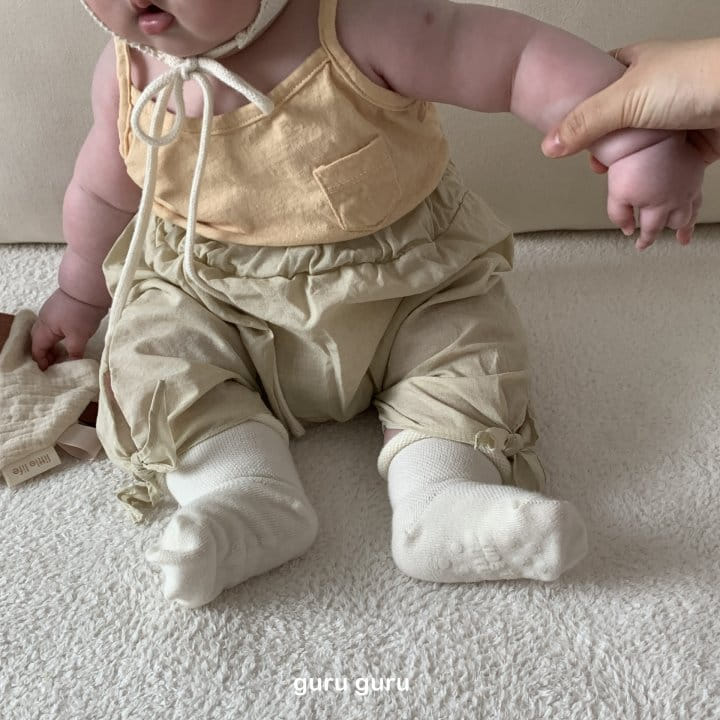 Guru Guru - Korean Baby Fashion - #babyfever - Ribbon Baggy Pants - 9