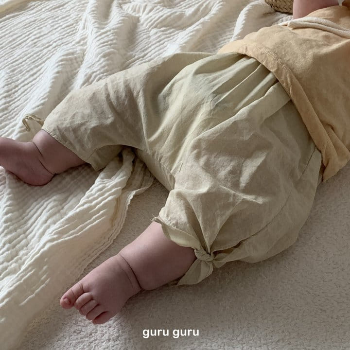 Guru Guru - Korean Baby Fashion - #babygirlfashion - Ribbon Baggy Pants - 10