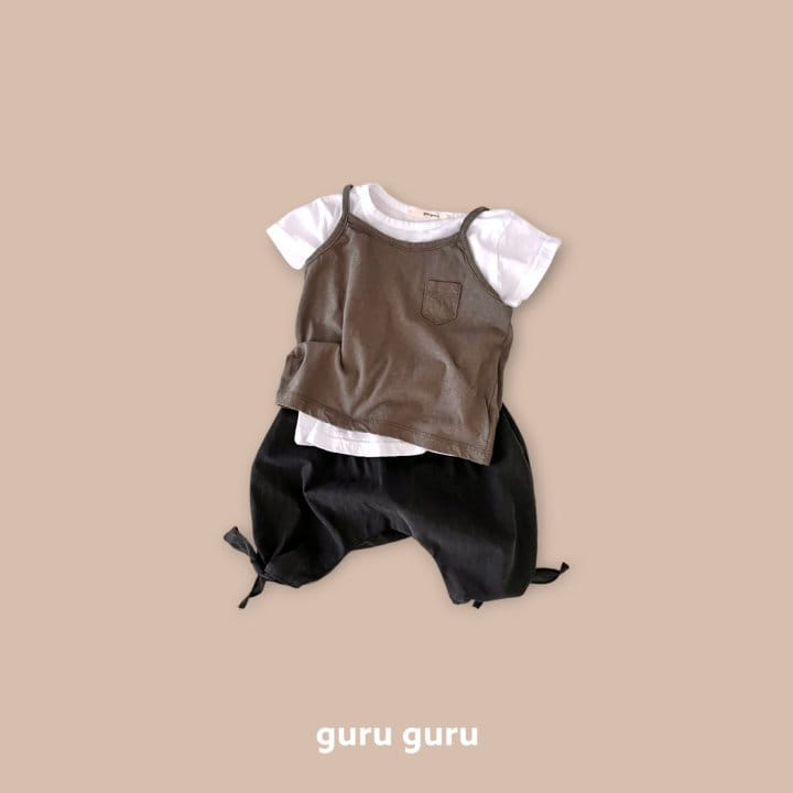 Guru Guru - Korean Baby Fashion - #babylifestyle - Pocket Sleeveless Tee - 9