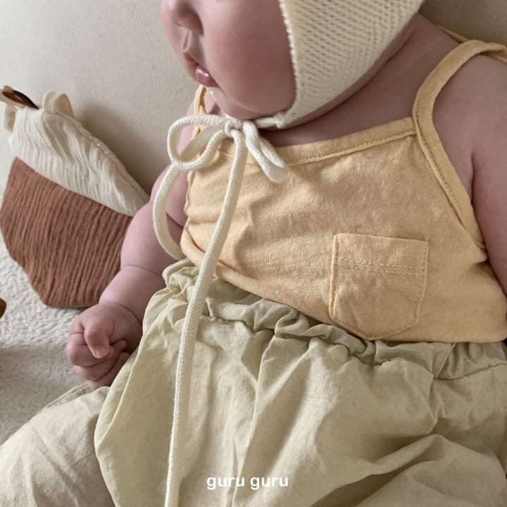 Guru Guru - Korean Baby Fashion - #babyootd - Pocket Sleeveless Tee - 11