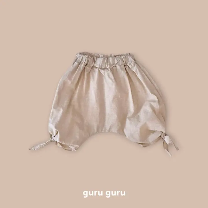 Guru Guru - Korean Baby Fashion - #onlinebabyboutique - Ribbon Baggy Pants - 2