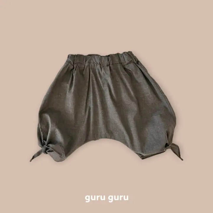 Guru Guru - Korean Baby Fashion - #onlinebabyshop - Ribbon Baggy Pants - 3