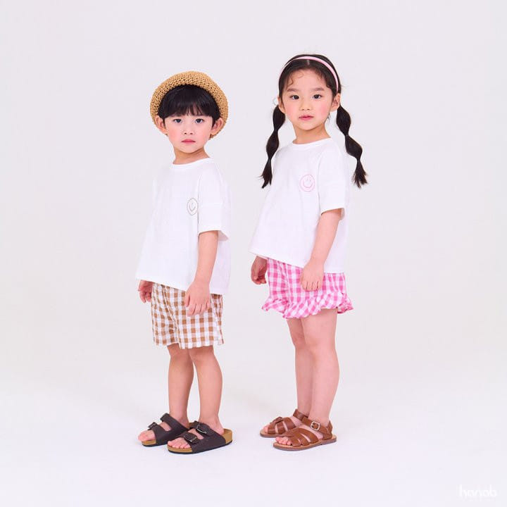 Hanab - Korean Children Fashion - #kidzfashiontrend - Touch Smile Top Bottom Set - 4