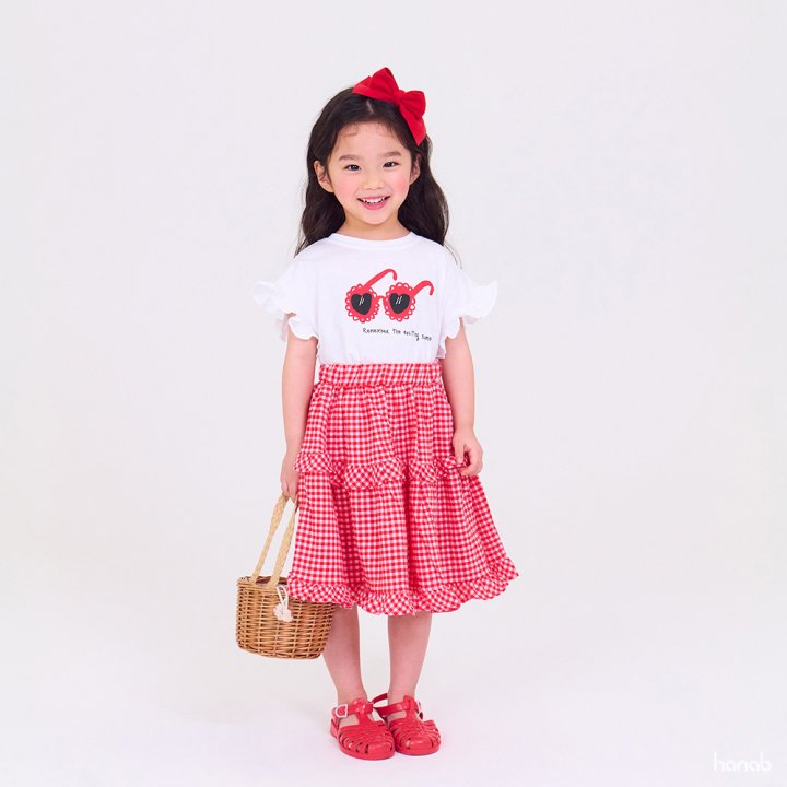Hanab - Korean Children Fashion - #Kfashion4kids - Sunglasses Skirt Top Bottom Set - 8