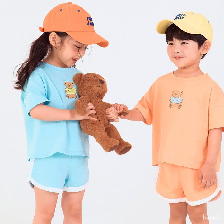 Hanab - Korean Children Fashion - #Kfashion4kids - Mini Bear Top Bottom Set - 6