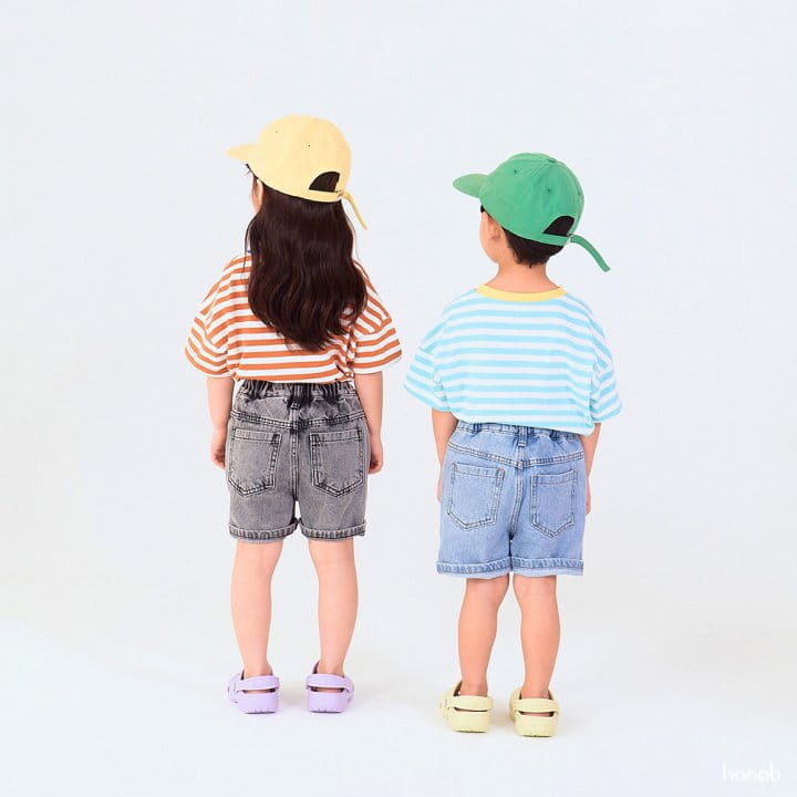 Hanab - Korean Children Fashion - #prettylittlegirls - Denim Shorts - 4