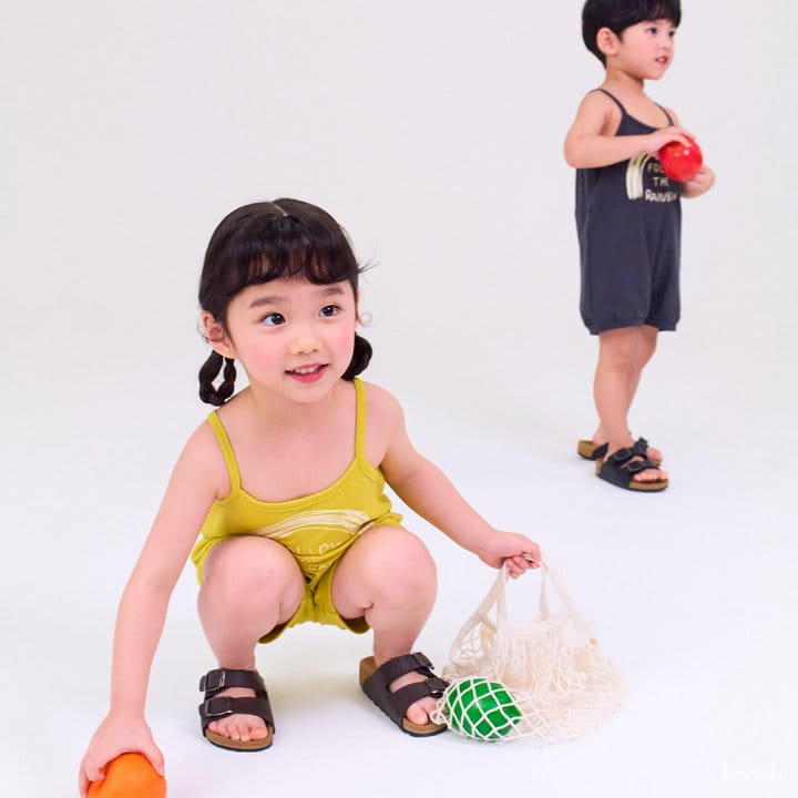 Hanab - Korean Children Fashion - #childrensboutique - Rain Bow Overalls - 6