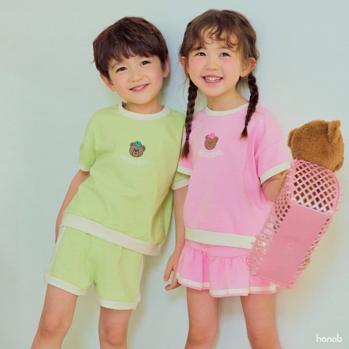 Hanab - Korean Children Fashion - #childrensboutique - Original Bear Top Bottom Set