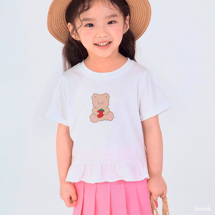 Hanab - Korean Children Fashion - #childrensboutique - Strawberry Bear Tee - 9