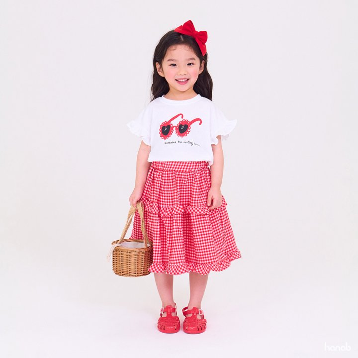 Hanab - Korean Children Fashion - #designkidswear - Sunglasses Skirt Top Bottom Set - 2
