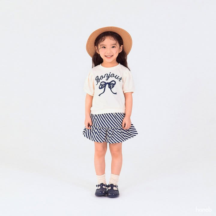 Hanab - Korean Children Fashion - #designkidswear - Bonjour Skirt Top Bottom Set - 10