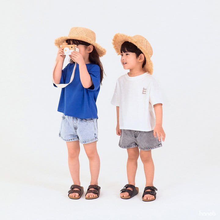 Hanab - Korean Children Fashion - #designkidswear - Stone Denim Shorts - 9