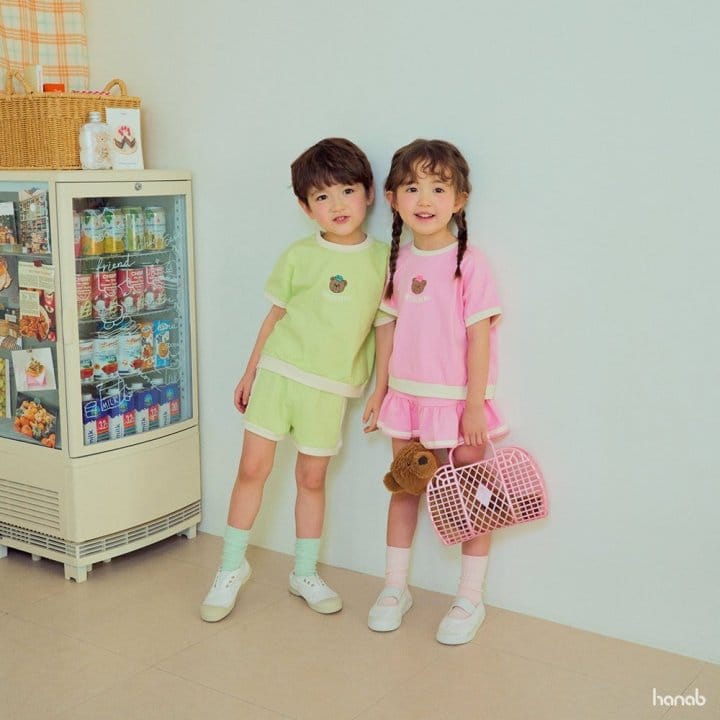 Hanab - Korean Children Fashion - #discoveringself - Original Bear Top Bottom Set - 3