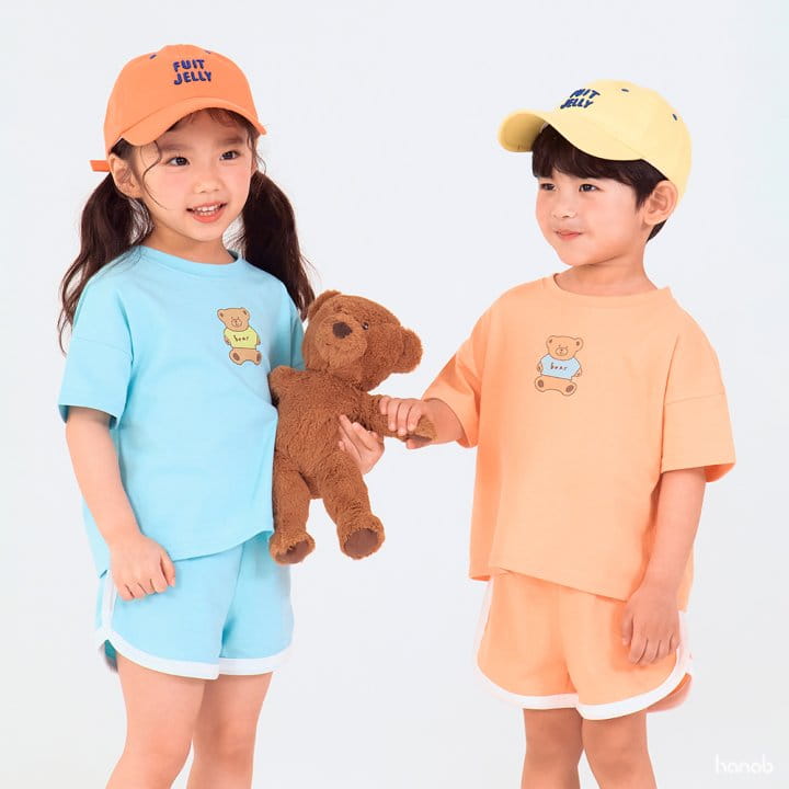 Hanab - Korean Children Fashion - #discoveringself - Mini Bear Top Bottom Set