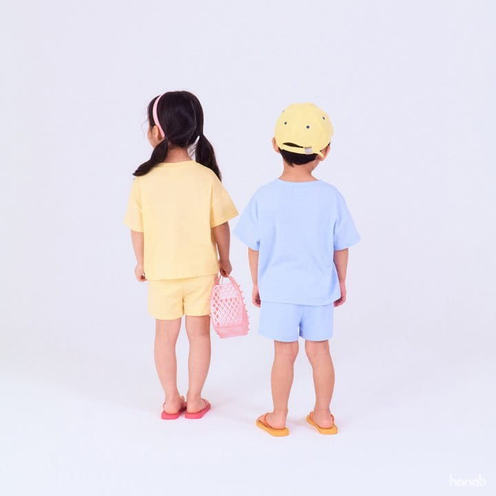 Hanab - Korean Children Fashion - #fashionkids - Neon Butter Top Bottom Set - 9