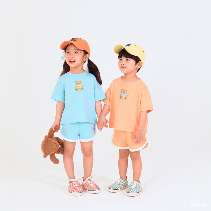 Hanab - Korean Children Fashion - #fashionkids - Mini Bear Top Bottom Set - 2