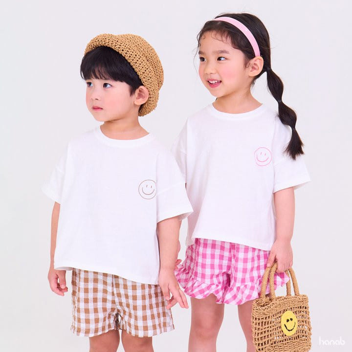 Hanab - Korean Children Fashion - #kidsshorts - Touch Smile Top Bottom Set