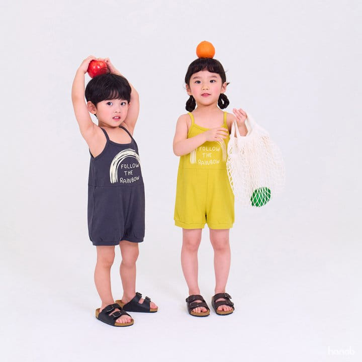 Hanab - Korean Children Fashion - #kidsstore - Rain Bow Overalls - 11
