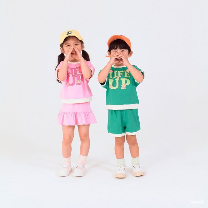 Hanab - Korean Children Fashion - #kidsstore - Life Up Top Bottom Set - 3