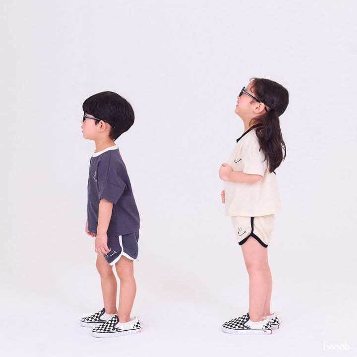 Hanab - Korean Children Fashion - #kidzfashiontrend - Natural Top Bottom Set - 10