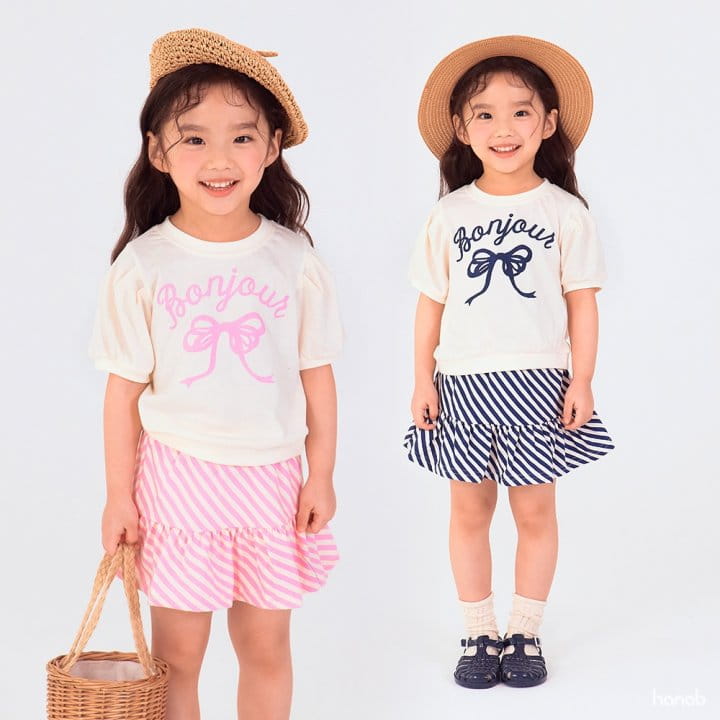 Hanab - Korean Children Fashion - #kidzfashiontrend - Bonjour Skirt Top Bottom Set