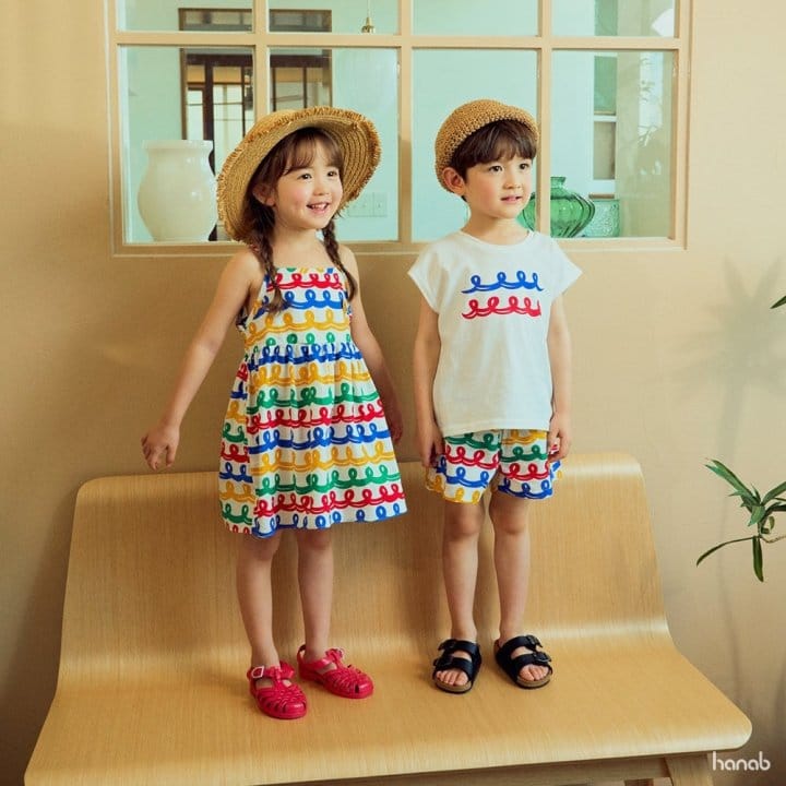 Hanab - Korean Children Fashion - #kidzfashiontrend - Wave Pants One-Piece Set - 10