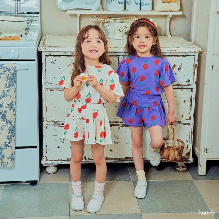 Hanab - Korean Children Fashion - #kidzfashiontrend - Wing Flower Top Bottom Set - 8
