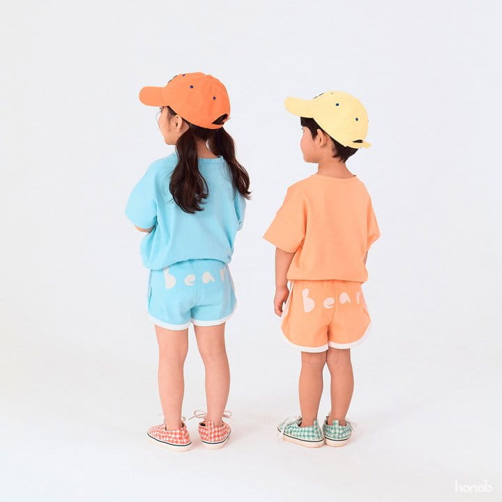 Hanab - Korean Children Fashion - #kidzfashiontrend - Mini Bear Top Bottom Set - 5